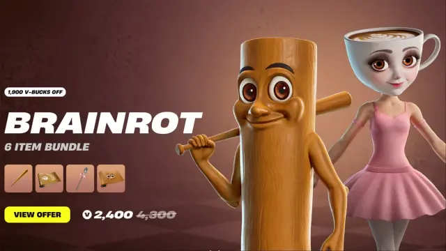 Pack Brainrot de Fortnite