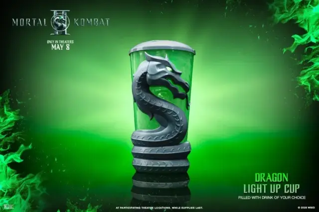 Palomiteros y vasos oficiales de Mortal Kombat II