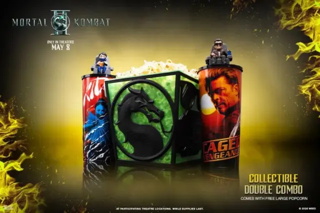 Palomiteros y vasos oficiales de Mortal Kombat II