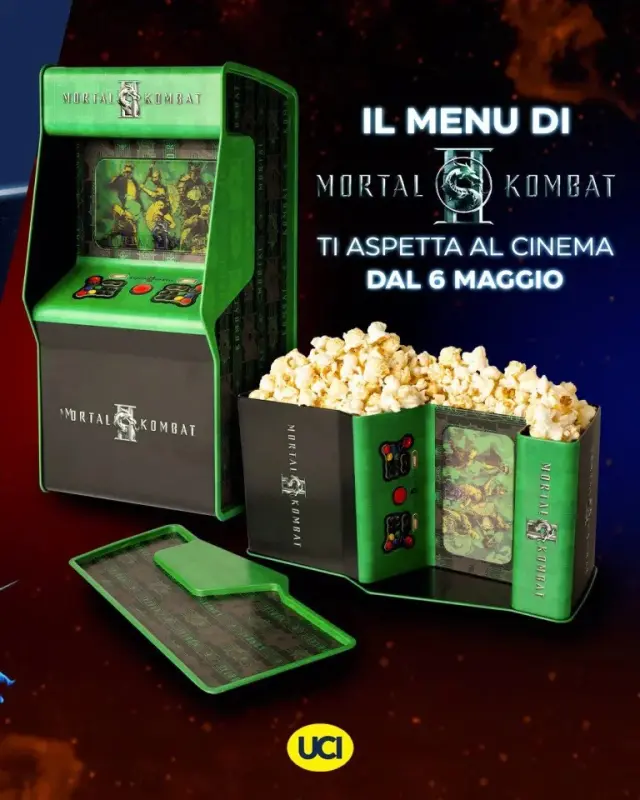 Palomiteros y vasos oficiales de Mortal Kombat II