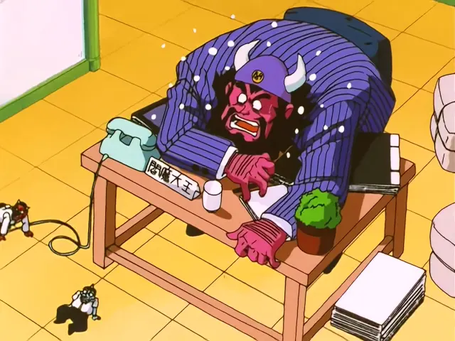 Primera aparición de Enma Daioh en Dragon Ball GT