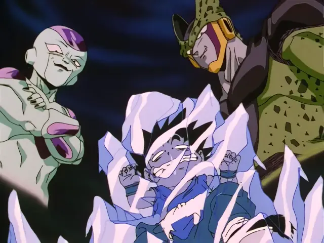 Goku se congela en el infierno y A-17 intenta dominar a A-18
