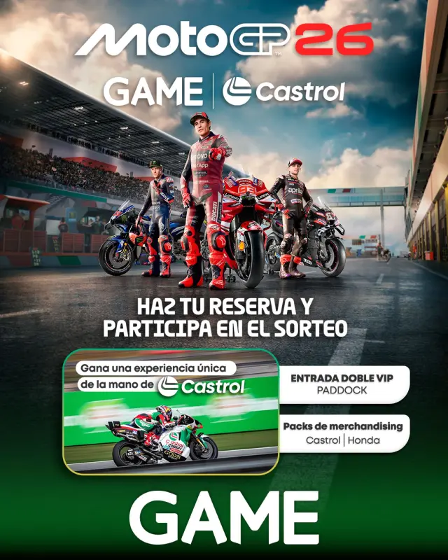 Reserva MotoGP 26 en GAME y consigue muchos premios exclusivos