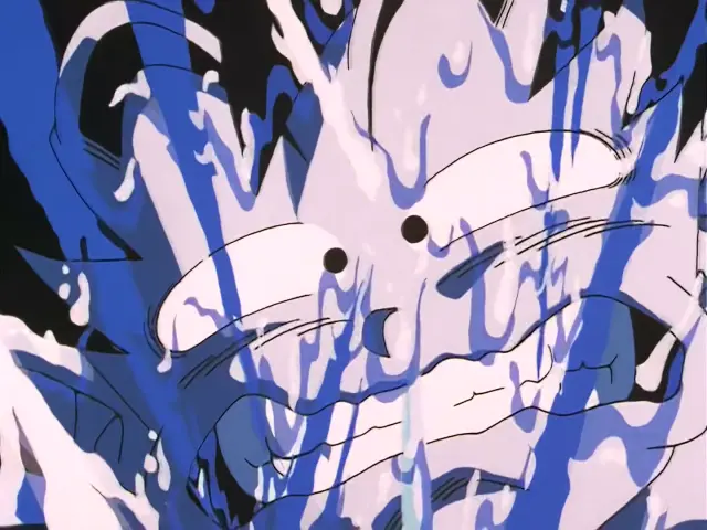 Goku destruye a Cell y Freezer en el infierno, borrándolos de la existencia