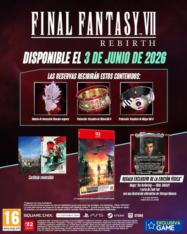 Reserva ya Final Fantasy VII Rebirth Edición Magic en GAME