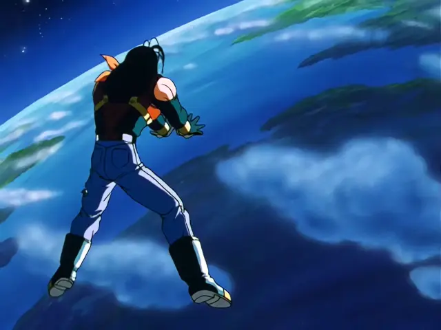 La segunda vez que Goku se transformó en Super Saiyan 4 en Dragon Ball GT