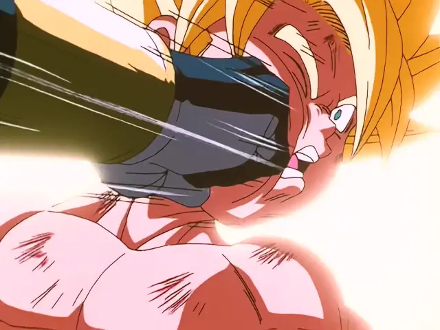 La segunda vez que Goku se transformó en Super Saiyan 4 en Dragon Ball GT