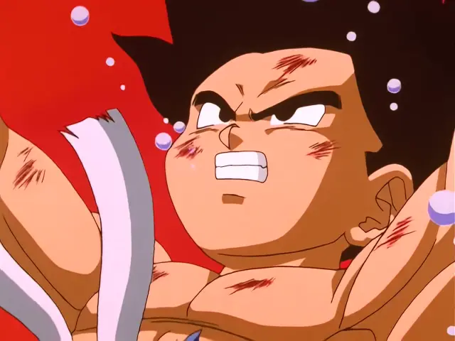 La segunda vez que Goku se transformó en Super Saiyan 4 en Dragon Ball GT