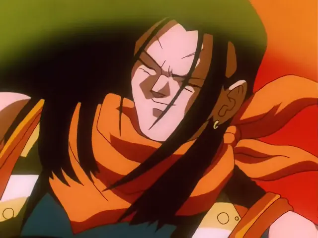 Súper A-17 absorbe el Kame Hame Ha más poderoso de Goku