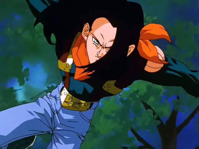 Súper A-17 absorbe el Kame Hame Ha más poderoso de Goku