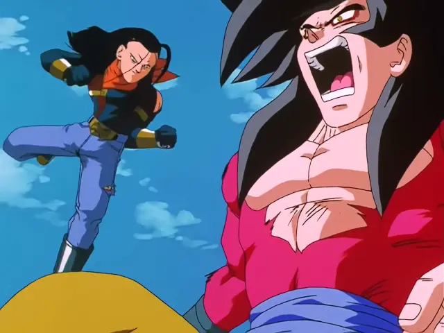 Súper A-17 absorbe el Kame Hame Ha más poderoso de Goku