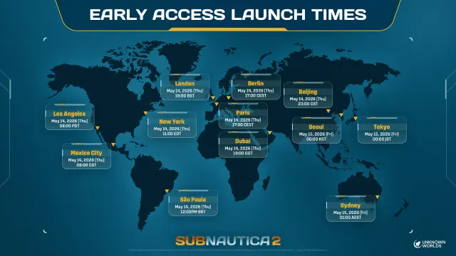 Horarios de estreno mundial de Subnautica 2 en acceso anticipado