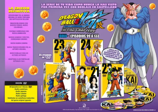 La Saga de Buu de Dragon Ball Z Kai en DVD