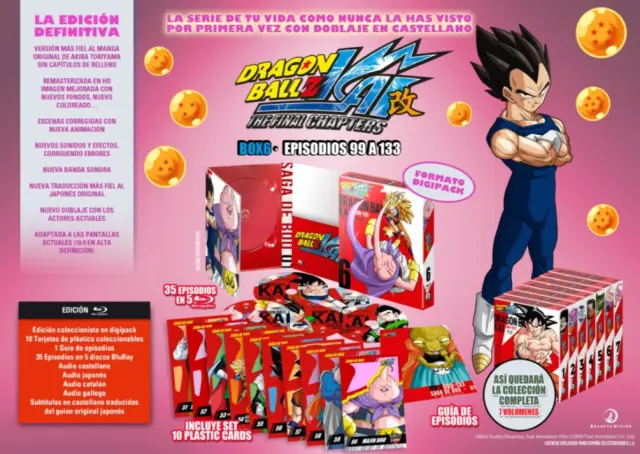 La Saga de Buu de Dragon Ball Z Kai en Blu-ray