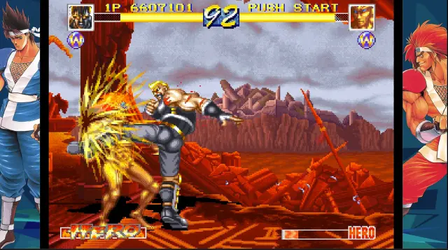Jugar con Zeus es uno de los incentivos de esta versión de World Heroes Perfect