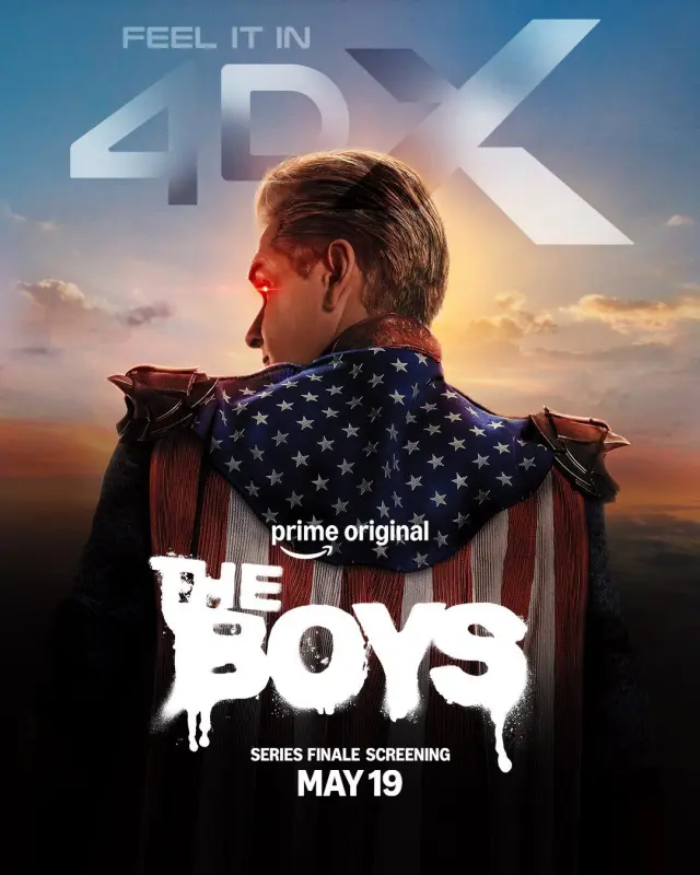 Póster del estreno del episodio final de The Boys en cines 4DX