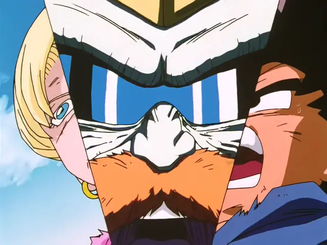 Goku y A-18 hacen equipo para matar a Super A-17 en Dragon Ball GT