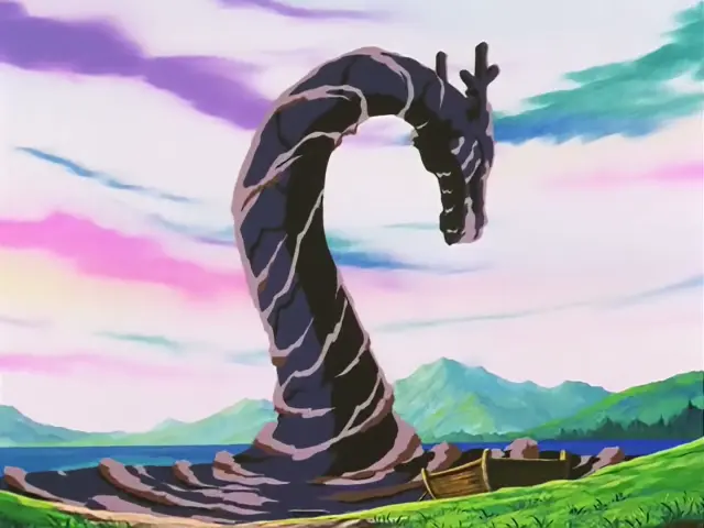 El primer dragón oscuro al que se enfrentan Goku y Pan