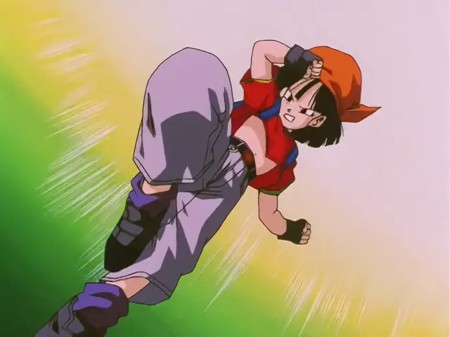 El primer dragón oscuro al que se enfrentan Goku y Pan