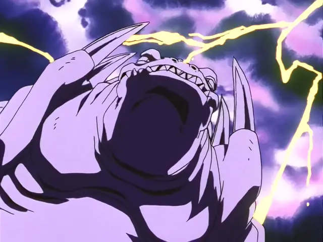Ryan Shinron anula la energía de Goku y Pan en Dragon Ball GT