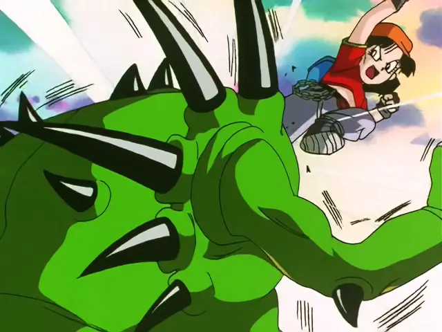 Ryan Shinron anula la energía de Goku y Pan en Dragon Ball GT