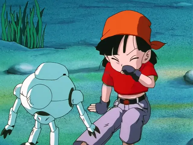 Goku y Pan se libran de la energía negativa de Ryan Shinron en Dragon Ball GT