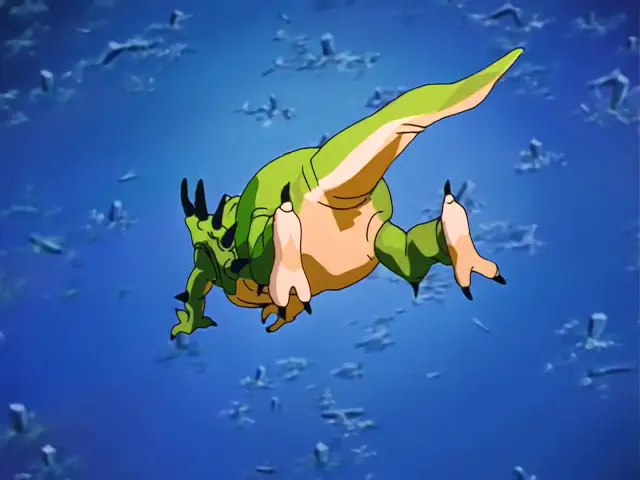 Goku y Pan se cargan a Ryan Shinron con una Onda Vital conjunta