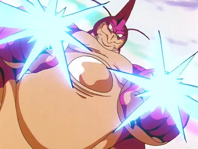 Uh Shinron vence al Super Saiyan 4 de Goku devolviéndole el Kame Hame Ha x10
