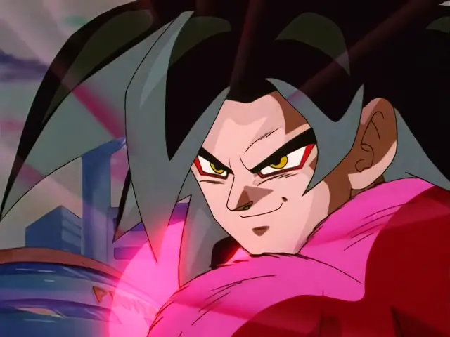 Uh Shinron vence al Super Saiyan 4 de Goku devolviéndole el Kame Hame Ha x10