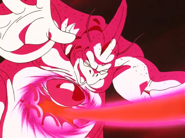 Uh Shinron vence al Super Saiyan 4 de Goku devolviéndole el Kame Hame Ha x10