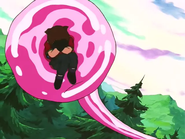 Uh Shinron deja inconscientes a Goku y Pan con sus descargas eléctricas