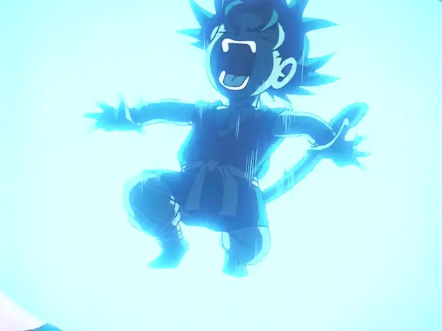 Uh Shinron deja inconscientes a Goku y Pan con sus descargas eléctricas