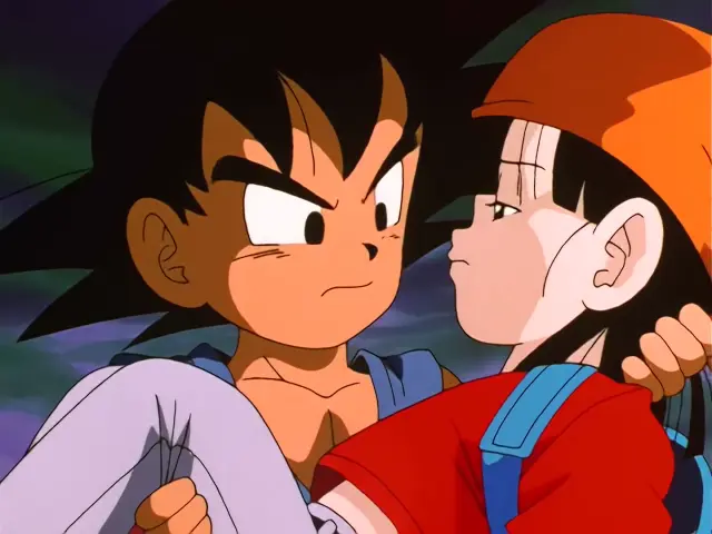 Goku destroza a un Uh Shinron moribundo con su Kame Hame Ha