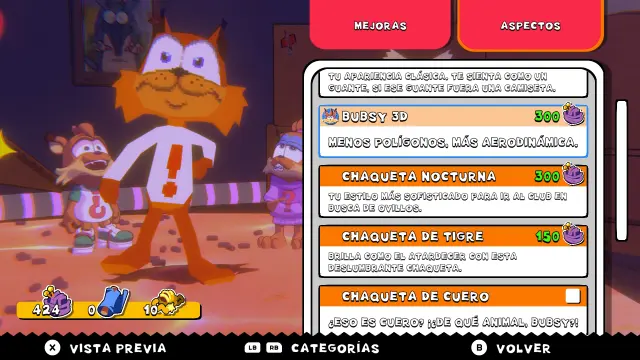 El homenaje a Bubsy 3D en Bubsy 4D