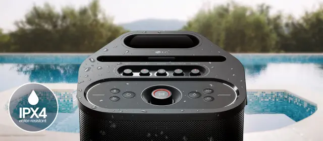 Sigue la fiesta en la piscina con este altavoz.