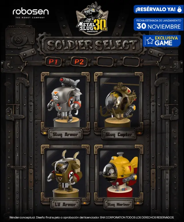Robosen Mini Robot de Metal Slug en GAME
