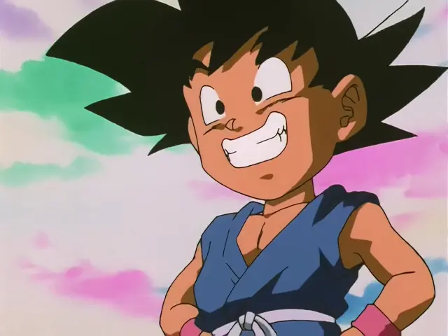 Goku lucha contra Ryu Shinron con la técnica de la peonza