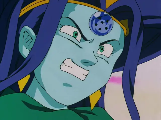 Goku lucha contra Ryu Shinron con la técnica de la peonza