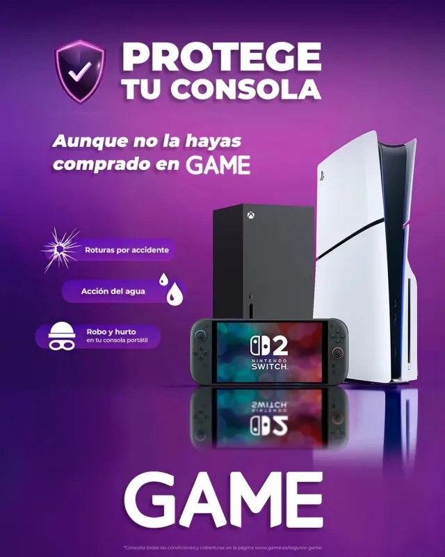 GAME quiere darte la mayor seguridad al comprar tu consola con los nuevos seguros