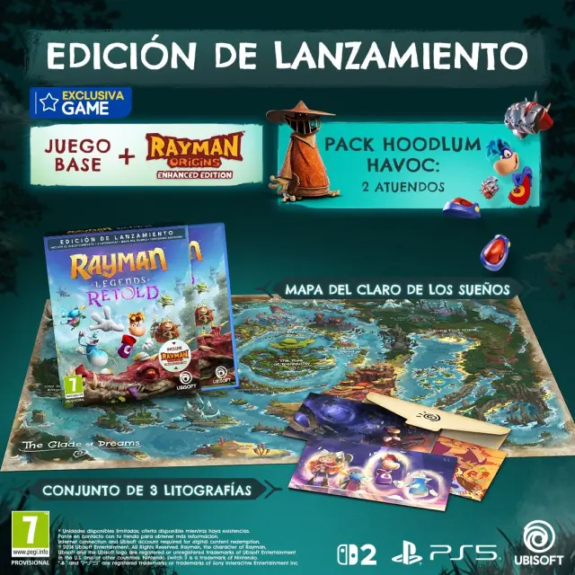 Rayman Legends Retold Launch Edition exclusiva GAME