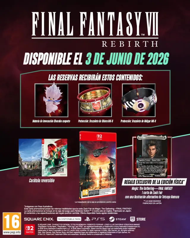 Edición exclusiva Magic del Final Fantasy VII Rebirth