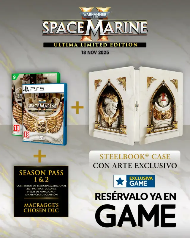 Edición limitada Warhammer 40.000 Space Marines 2 Ultima Edition