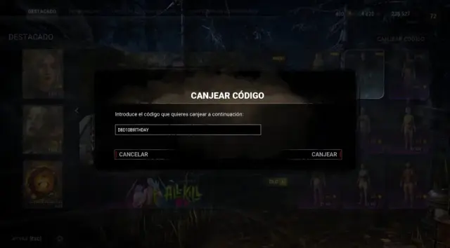 Código de aniversario en Dead by Daylight