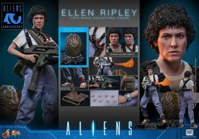 La figura Hot-Toys de la teniente Ellen Ripley de la saga Alien