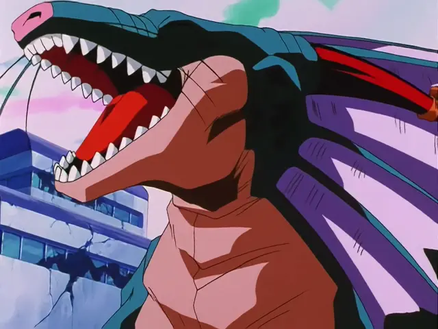 Goku lanza un Kame Hame Ha x10 contra Pan y Chi Shinron