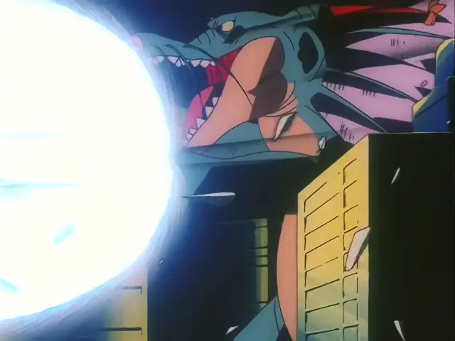 Goku lanza un Kame Hame Ha x10 contra Pan y Chi Shinron