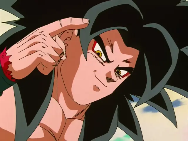 Goku lanza un Kame Hame Ha x10 contra Pan y Chi Shinron