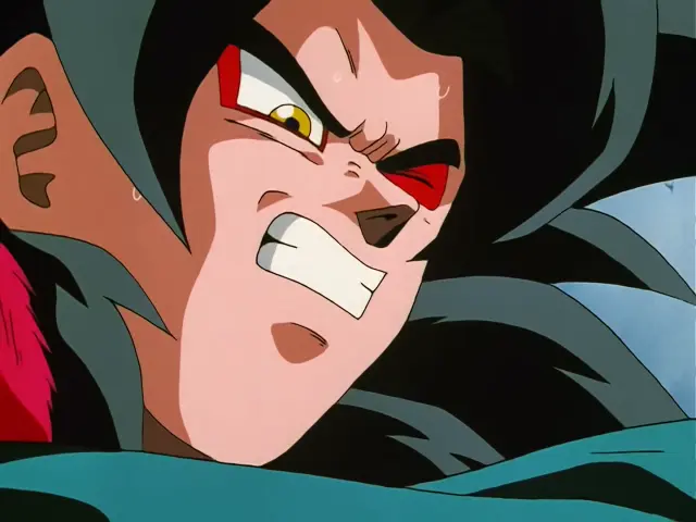 Goku rescata a Pan del chuerpo de Chi Shinron