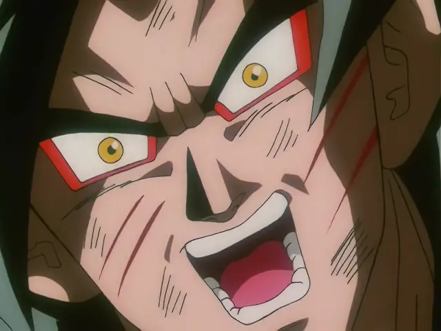Goku rescata a Pan del chuerpo de Chi Shinron
