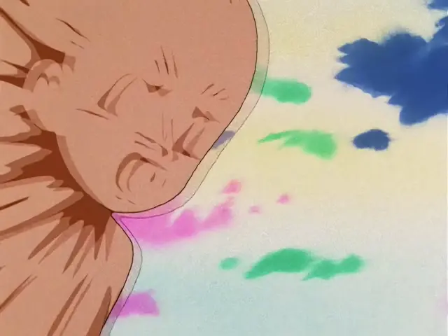 Goku rescata a Pan del chuerpo de Chi Shinron